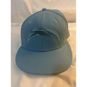 New Era Los Angeles Chargers Color 59FIFTY Fitted Hat light Blue Sz 7 1/4